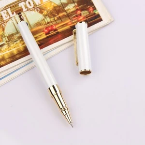 2017 new design small business idea metal roller pen with gold color accessories high quality custom color metal ballpoint pens