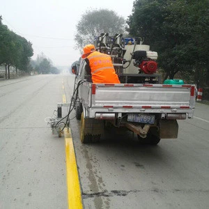 2018 China Vehicle Used Cold Plastic Spray Paint Truck Mounted Traffic Line Road Marking Machine for sale