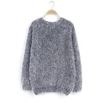 2018 Hot Selling Cardigan Long Sleeves Big Pocket Knit Sweater Woman