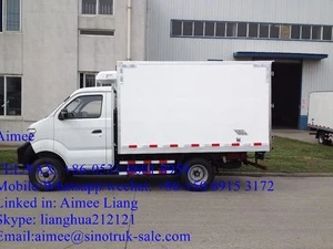 2018 Sinotruk CDW diesel 4x2 2 ton mini refrigerator van truck