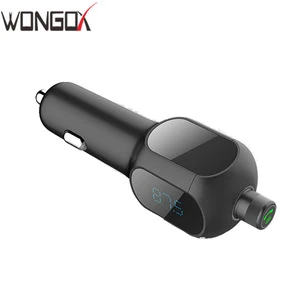 2019 New arrival Car bluetooth FM transmitter with dual usb charging