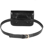 2019 new Fashion Alligator Pattern Women ladies Leather Belt Bag Custom Fanny Pack Waist Bag
