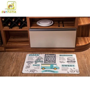 2019 New style tufted anti fatigue white/black pvc kitchen floor mats mat waterproof