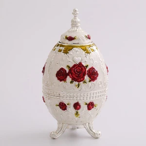 2019 Novelty automatic faberge egg toothpick holder toothpick container