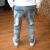 Import 2019 wholesale children boys washed blue jeans denim harem pants high quality children denim boys jeans from China