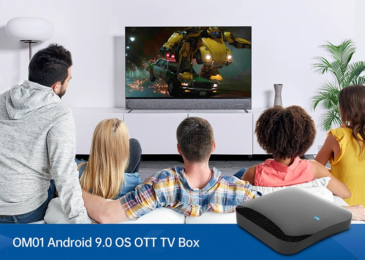 2020 android 9 fiber optic conveter box tv box receiver television multi ott set top box