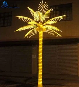 2020 New Design Coconut Tree Light RGB Colourful Decorative Park Palm Light Tree Complex Hotel lights