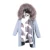 2020 New Faux Raccoon Fur Hooded Coat Women fox  Fur Parka Coat Wave Pattern Long Women Winter trench coat