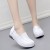 Import 2020 newest design of comfortable nurse shoes with air cushion blue bottom for women from China