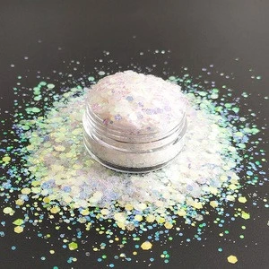 2020 Super Popular Poly  Opal Chunky Mixed Glitter for Nail Art Leather crafts