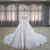 Import 2021-4 Ivory/Nude symmetric appliques wedding dress manufacture sleeveless bridal gown beautiful flowers special belt from China