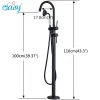 2021 Custom Wholesale New Removable Single Lever Bath Vessel Faucet Waterfall Matt Black Brushed Nickel Faucet With Hand Shower