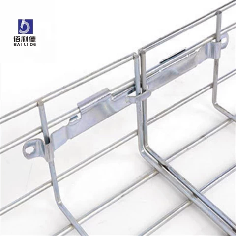 2021 hot sale factory customized vertical elbow wire mesh tray stainless steel cable rack support