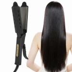2021 Multifunctional Professional Spray Wide Titanium Plate Steam Water Flat Iron Brush Hair Straightener