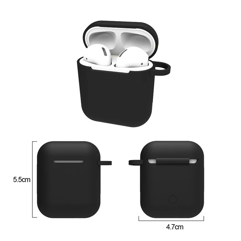 2021 Soft Silicone Cases For Earphone Charging Box Bags Shockproof Wireless Earphone Cover  For Earbuds 1 2 3 4