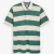 Import 2022 OEM custom loose striped t shirt short sleeve men casual polo t-shirt from China