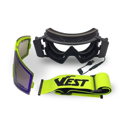 2022 VEST 801H Ski Goggles Custom ITO Magnetic Lens Custom Snow  Snowboard Goggles Thermal Anti-Fog System Heated Ski Goggles