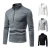 Import 2023 new autumn and winter mens sweatshirt placket zipper design solid color turtleneck sweater cardigan for men from China