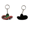 2024 New product custom promotional gifts cheap cartoon animal 2d key chain china soft keyring 3d rubber pvc keychain