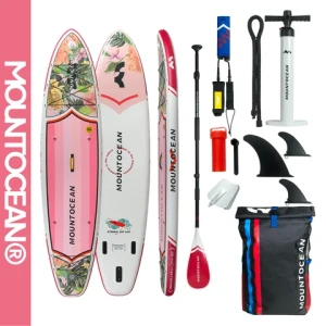 2024 OEM High Quality Wholesale Stand-Up Paddleboarding Inflatable Surfboard Good Price Fun Paddleboarding Activities Wooden