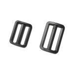 20~38mm Plastic Back Strap Teeth Three-Stop Buckle No Stripe Webbing Adjustment Buckle