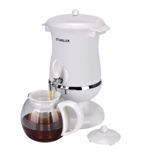220-240V 1800W 2.5L white color  Turkish samovar electric kettle heat preservation rotating tea maker