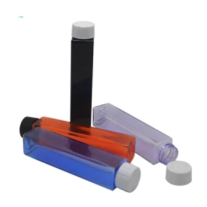 22.5 mm 110mm Square Custom purple transparent PS Child Resistant cigar plastic pre roll tube Vials