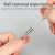 Import 2PCS Double-ended Dead Skin Remover Stainless Steel Nail Cuticle Pusher with pvc bag from China