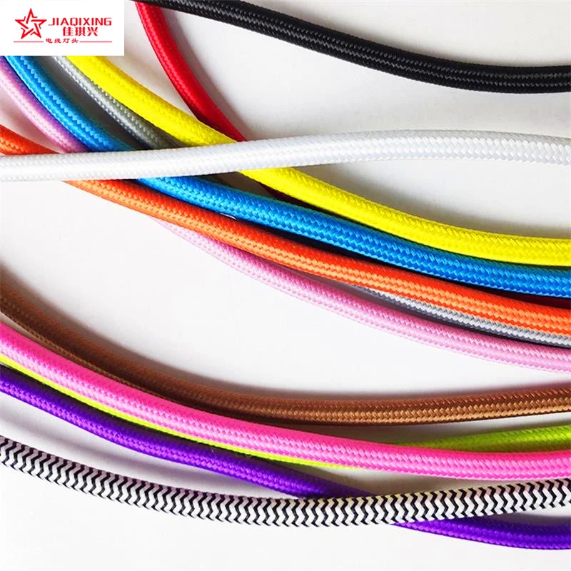 2X 0.75mm 1.0mm fabric colorful double core copper heating wire