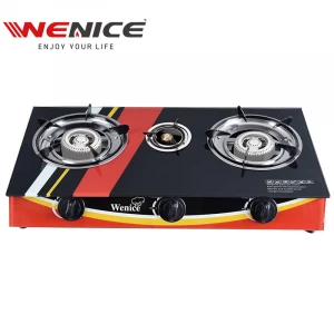 3 burners gas stove industrial gas cooker glass top gas stove