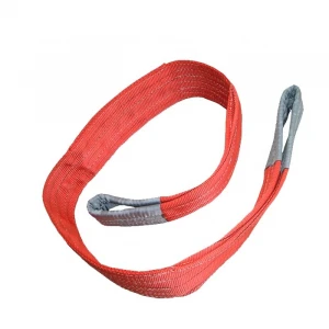 3 ton 5 ton 10 ton  Polyester webbing sling web belt color code container lifting sling with flat eye