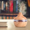 300ml Aroma Essential Oil Diffuser Ultrasonic Air Humidifier with Wood Grain 7Color Changing LED Lights electric aroma