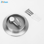 304 Stainless Steel Bath Towel Hook SUS304 Wall Mounted Porch Door Hidden Rotating Single Robe Hook Concealed Entrance Hook