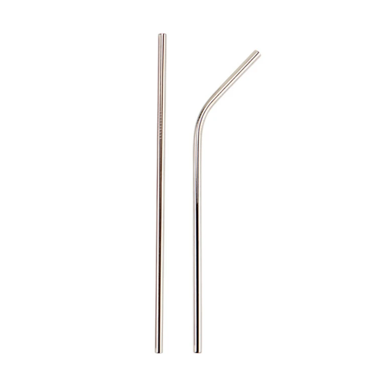 304 Stainless Steel Straw Titanium Plated Color Tea Coffee Drink Metal Straw
