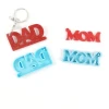 3089 The Festival of DAD Silicone Resin Molds Personal Decoration epoxy molds Keychain Mold