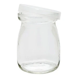 3.5-OZ Glass Jars for Yogurt, Milk, Parfait, and Pudding