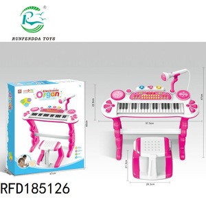 37 Keys multi-function electronic organ with microphone