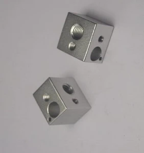 3d-printer accessories all metal E3D hot end heating block aluminum sandblasting oxidation treatment 16 x 16 x 12