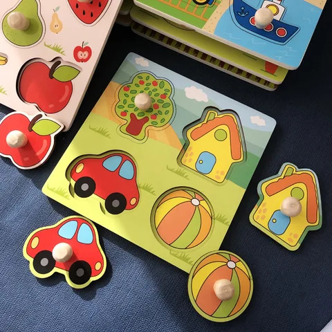 Buy 3d Puzzle Wooden Toys For Children Cartoon Animal Wood Jigsaw ...