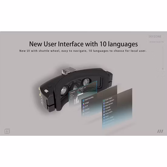 Import 4: 3/16: 9 OLED Collision Prevention RC Radio Goggle Uav Uavgoggle Manufacture Sky04X PRO from China