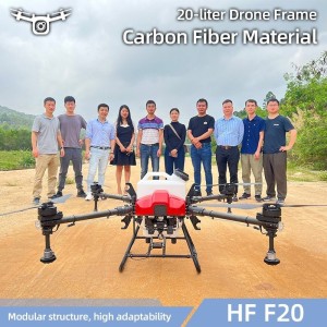 4-Axis 20L Cheap Stable Farm Spraying Pesticide Carbon Fiber Frame Quadcopter Shell Agricultural Drone Frame with Aluminum Alloy Landing Gear