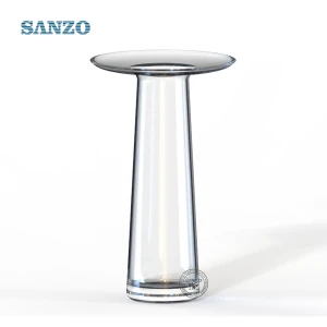 490041   Small vase decoration glass vase creative transparent illustration glass dining table living room decoration vase