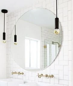 4mm Waterproof Bathroom Mirror Plain wall mirror with back hanger