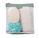 5 pcs eco-friendly loofah bath ball & bath towel & body scrub in one set