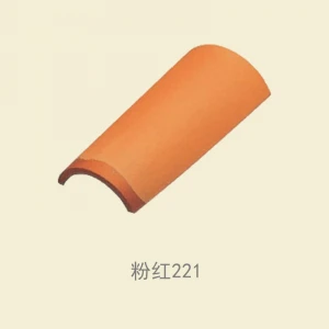50 Years lifespan half round clay roof tiles for villa