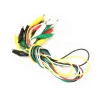 50cm 5 color Double-ended Crocodile Clips Cable Alligator Clip cable Testing Wire with 10pcs