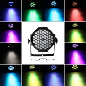 54 LEDs Party Club Disco Wedding Light Sound Activated DMX512 Professional RGBW LED Par Stage Light