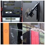 55 inch advertising playing equipment weatherproof outdoor kiosk for cinemas