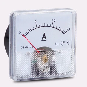 60x60mm Analog Ammeter Panel Volt Meter DC0-15A