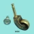 Import 68mm height brass caster wheels with threaded inserted bar from China